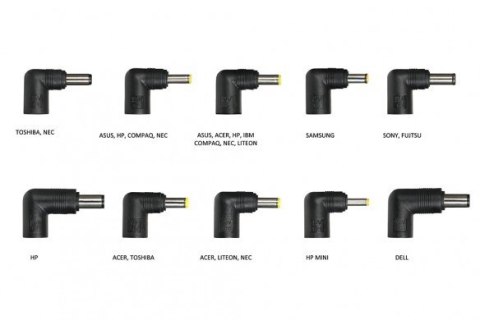 Uniwersalny zasilacz do notebooka IUZ90WA 90W Automiatic, slim IBOX
