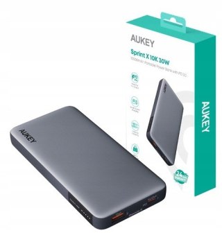 PB-Y41 Power Bank 10000mAh 30W 2xUSB PD 3.0 QC 3.0 LED AUKEY