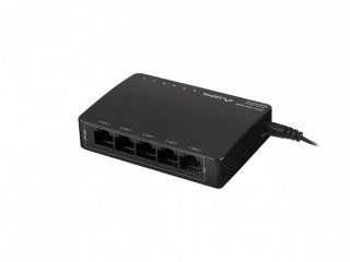 Switch POE + Desktop 5 port 1GB DSP3-1005-60W Lanberg