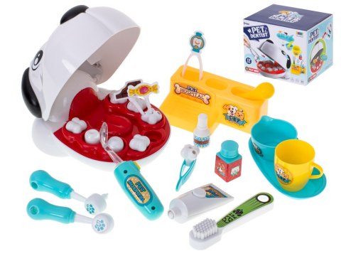 Chory ząbek dentysta zwierząt pies piesek zabawa wylecz zęba nauka weterynarz Kik Sp. z o. o. Sp. k.