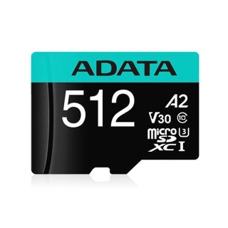 Karta microSD Premier Pro 512 GB UHS1 U3 V30 A2 + adapter Adata