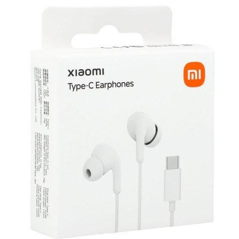 Słuchawki przewodowe douszne z pilotem Xiaomi BHR8931GL USB-C - białe XIAOMI