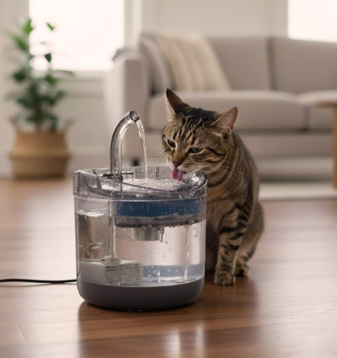 Poidełko fontanna dla psa kota zwierząt automatyczne poidło USB 1,8l filtr czyszczący Kik Sp. z o. o. Sp. k.