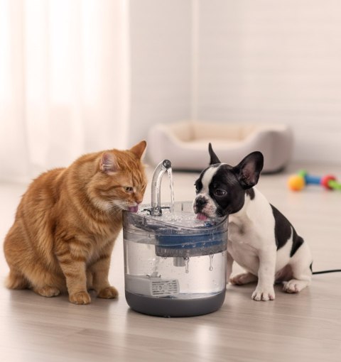 Poidełko fontanna dla psa kota zwierząt automatyczne poidło USB 1,8l filtr czyszczący Kik Sp. z o. o. Sp. k.
