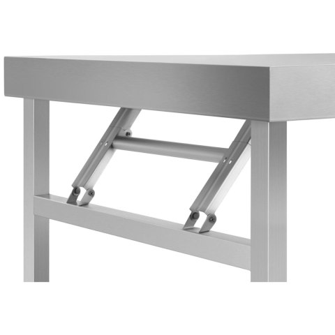 Stół ze stali nierdzewnej laboratoryjny składany 120 x 70 cm Royal Catering