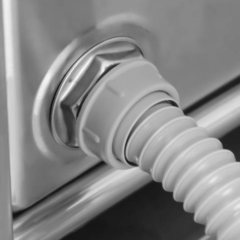 Zlew gastronomiczny ze stali nierdzewnej basen 3 komorowy 100x50cm Royal Catering