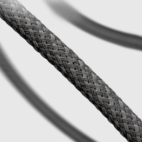 Kabel przewód w oplocie USB-C 60W 1.5m - czarny SBS