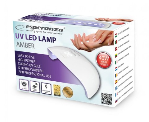 LAMPA UV LED LAKIER HYBRYDOWY 40W EMERALD Esperanza