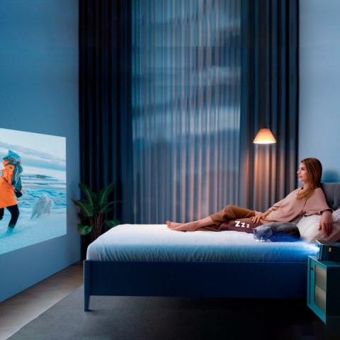 Projektor multimedialny FullHD 1080p LCD z głośnikami JBL WiFi BT K2s - czarny Yaber