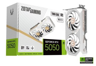 Karta graficzna GeForce RTX 5050 TWIN EDGE OC 8GB GDDR6 128bit 3DP/HDMI biała ZOTAC