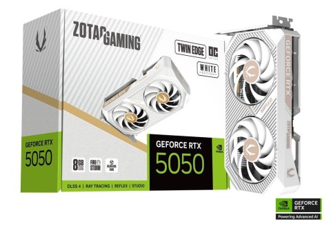 Karta graficzna GeForce RTX 5050 TWIN EDGE OC 8GB GDDR6 128bit 3DP/HDMI biała ZOTAC