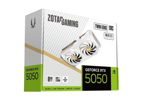 Karta graficzna GeForce RTX 5050 TWIN EDGE OC 8GB GDDR6 128bit 3DP/HDMI biała ZOTAC