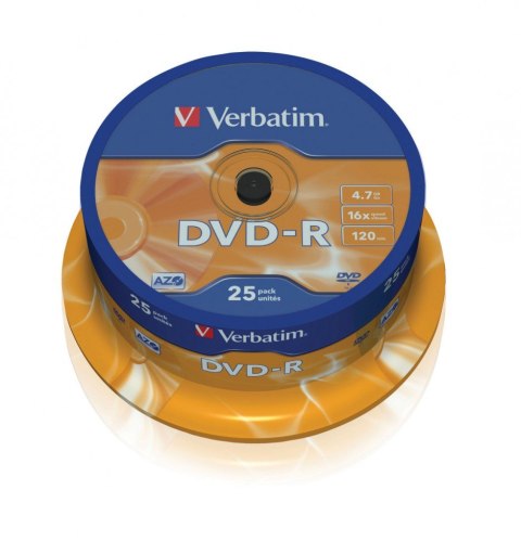 DVD-R 16x 4.7GB 25P CB 43522 Verbatim