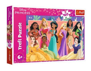 Puzzle - 160 - Prawdziwe księżniczki - Disney Princess - Trefl 15427 Trefl Puzzle