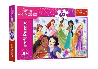 Puzzle - 60 - Księżniczki w akcji - Disney Princess - Trefl 17409 Trefl Puzzle