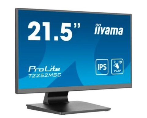 Monitor 22 cale T2252MSC-B2 10 PKT. POJ,IPS,HDMI,DP,2x1W,7H IIYAMA