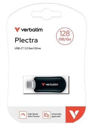 Pendrive Plectra 128GB USB-C 100MB/s 30225 BK Verbatim