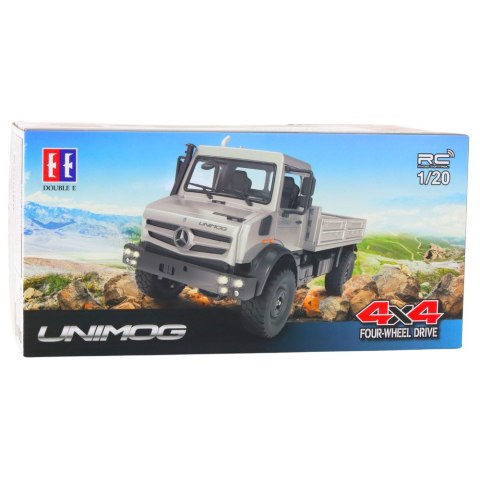 Samochód Terenowy Mercedes Unimog Zdalnie Sterowany RC 4x4 1:20 Double E