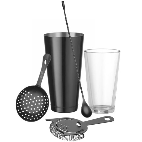 Sitko barmańskie filtr do shakera Hawthorne 160 x 75 mm - czarny Bar Up