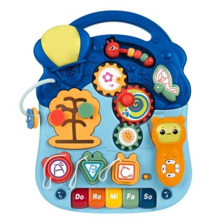 Stolik Interaktywny Edukacyjny Dla Malucha Światła Dźwięki Pastelowy 6w1 LEAN Toys