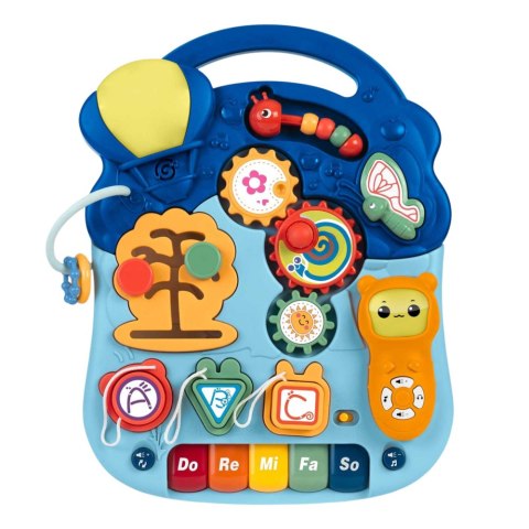 Stolik Interaktywny Edukacyjny Dla Malucha Światła Dźwięki Pastelowy 6w1 LEAN Toys