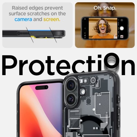 Etui ochronne na iPhone 16 Ultra Hybrid MagSafe Zero One - ciemnoszare SPIGEN