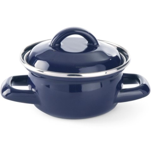 Garnek do zup i sosów z pokrywką niebieski 0,5 l - Hendi 625804 Hendi
