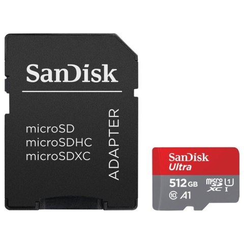 Karta Ultra microSDXC 512GB 150MB/s A1 + Adapter SD SanDisk