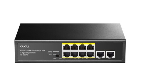 Przełącznik FS1010PG 8xFE PoE+ 120W 2xGigabit Uplink Cudy