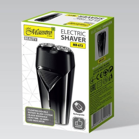 Golarka męska podróżna 2 głowice, USB MR-672 Feel-Maestro