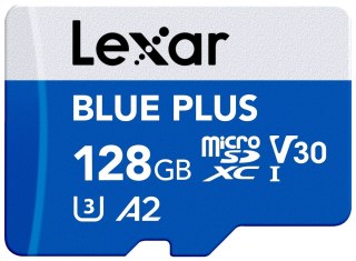 Karta pamięci microSD 128GB C10 A2 U3 V30 170MB/s Blue Plus Lexar