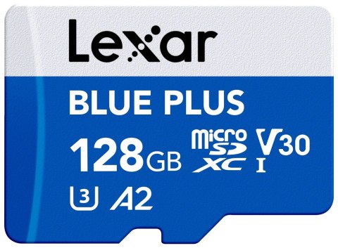 Karta pamięci microSD 128GB C10 A2 U3 V30 170MB/s Blue Plus Lexar