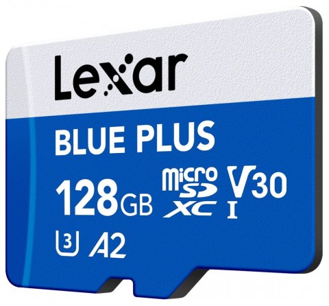 Karta pamięci microSD 128GB C10 A2 U3 V30 170MB/s Blue Plus Lexar