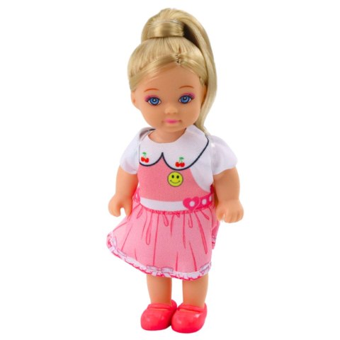 Mini Laleczka Kaibibi Kolorowa Sukienka Długie Włosy 12 cm Mix LEAN TOYS