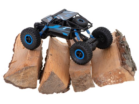 Samochód zdalnie sterowany na pilota RC Rock Crawler HB 2,4GHz 1:18 niebieski Kik Sp. z o. o. Sp. k.