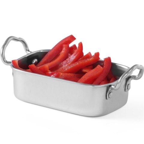 Brytfanna mała do przekąsek ze stali nierdzewnej 185x95x45mm - Hendi 426487 Hendi