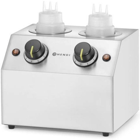 Podgrzewacz elektryczny do sosów butelek podwójny 2 strefy 2x 650 ml 200 W Hendi