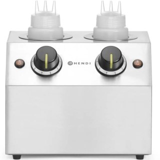 Podgrzewacz elektryczny do sosów butelek podwójny 2 strefy 2x 650 ml 200 W Hendi