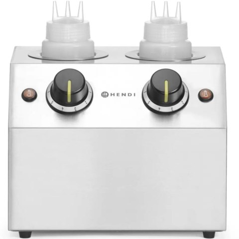 Podgrzewacz elektryczny do sosów butelek podwójny 2 strefy 2x 650 ml 200 W Hendi