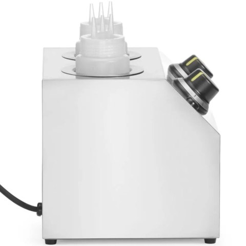 Podgrzewacz elektryczny do sosów butelek podwójny 2 strefy 2x 650 ml 200 W Hendi