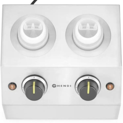 Podgrzewacz elektryczny do sosów butelek podwójny 2 strefy 2x 650 ml 200 W Hendi