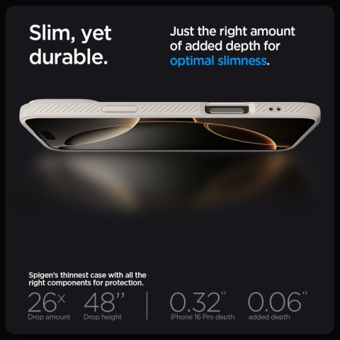 Etui case na iPhone 16 Pro Max Liquid Air - tytanowy SPIGEN