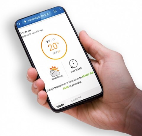 Profesjonalna stacja METEO WiFi SWS 12500 wys. LCD 21,4cm Kolor Sencor