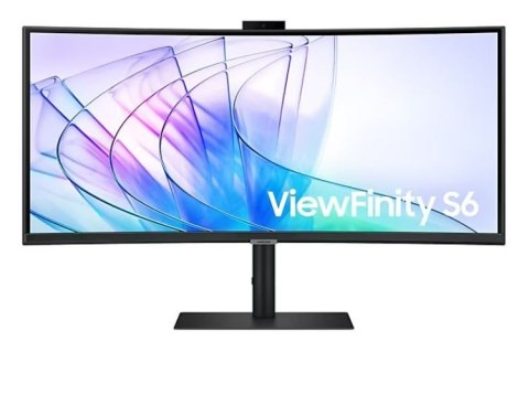 Monitor 34 cale ViewFinity S65VC VA 3440x1440 UWQHD 21:9 1xHDMI 1xDP 1xUSB-C 90W 2xUSB-A LAN 5ms HAS Webcam głośniki zakrzywiony Samsung