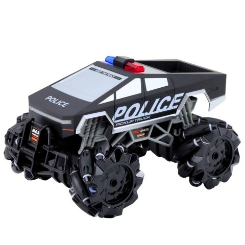 Auto Terenowe Pick Up Truck Policja Zdalnie Sterowany RC Światła Dym 1:16 LEAN Toys