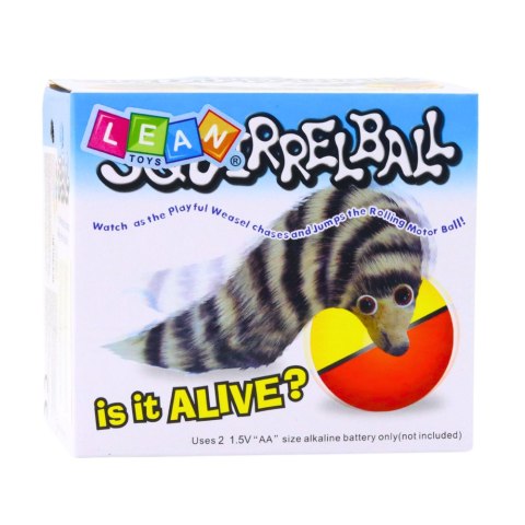 Piłka z Puszystą Fretką Ogon Zabawka Interaktywna Dla Dzieci LEAN Toys