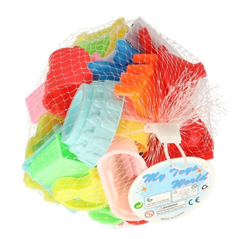 Akcesoria do piasku zabawki foremki łopatki 28 elementów Kik Sp. z o. o. Sp. k.