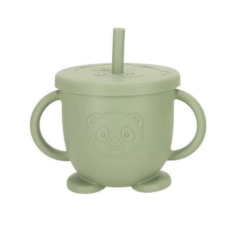 Naczynia silikonowe dla dzieci sowa zestaw 8 elementów zielone Kik Sp. z o. o. Sp. k.