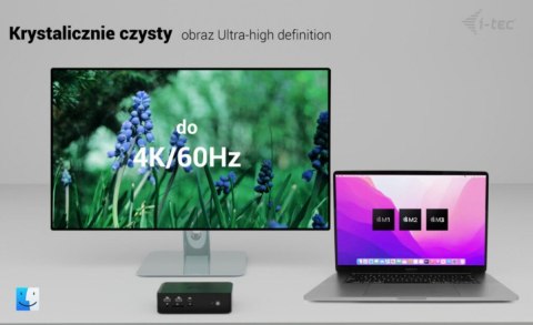 Stacja dokującaThunderbolt5 Quattro Display Docking Station 5x USB 2.5 GLan Power Delivery 140W I-tec