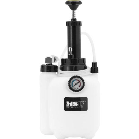 Zestaw do odpowietrzania hamulców tester podciśnienia ręczny 3 l MSW